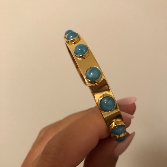 Kate Spade - Gold Bangle with Turquoise stones - Picture 3 of 3